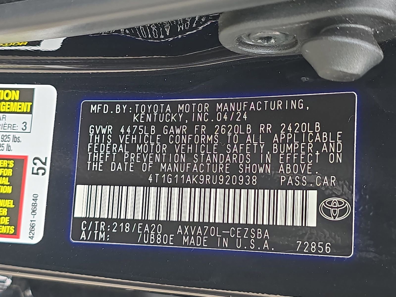 Used 2024 Toyota Camry SE image 40