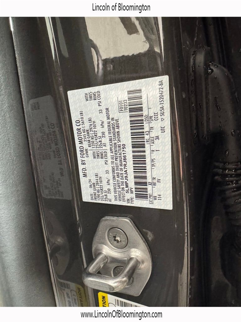 New 2024 Lincoln Nautilus Black Label w/ Jet Appearance Package (87T) image 65