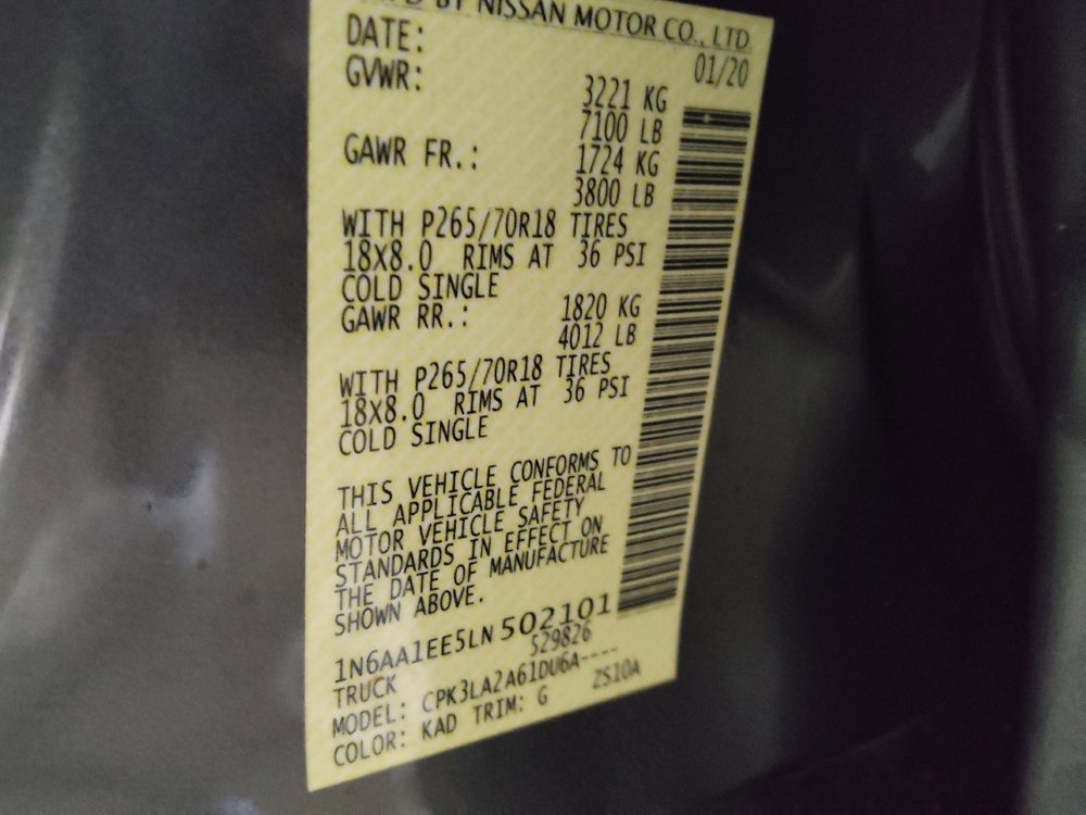 Used 2020 Nissan Titan S w/ S Utility Package image 33