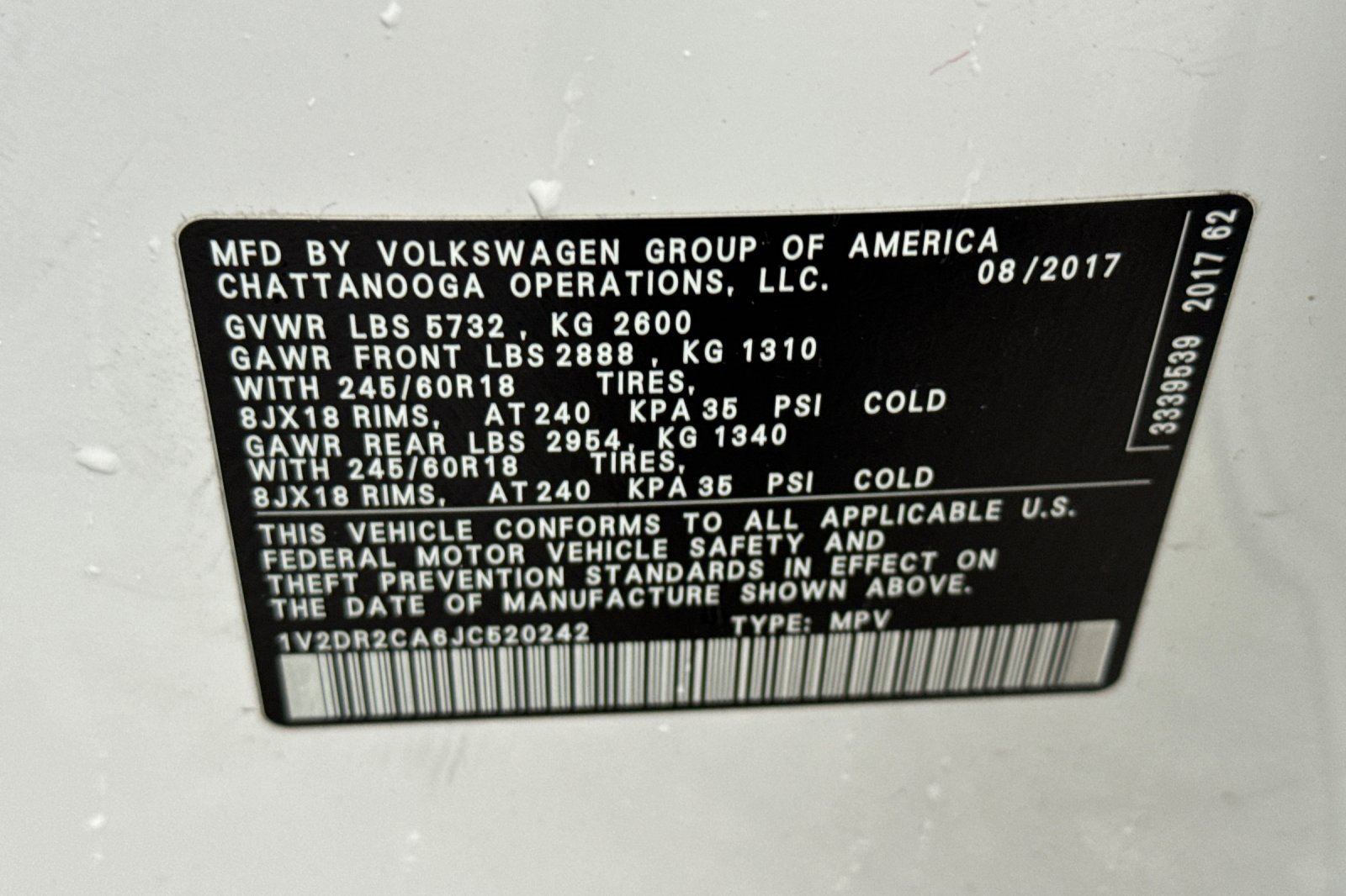 Used 2018 Volkswagen Atlas SE image 30