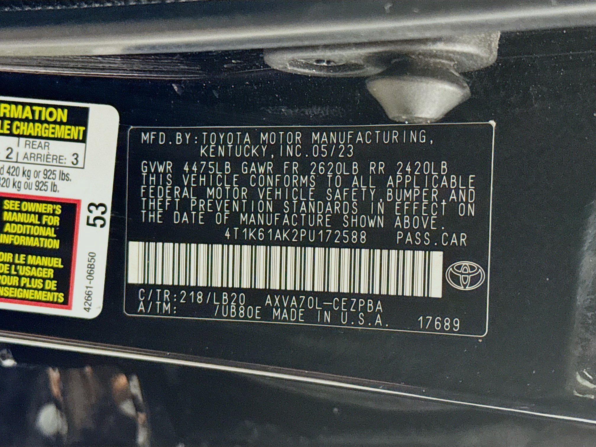 Used 2023 Toyota Camry XSE FWD image 38