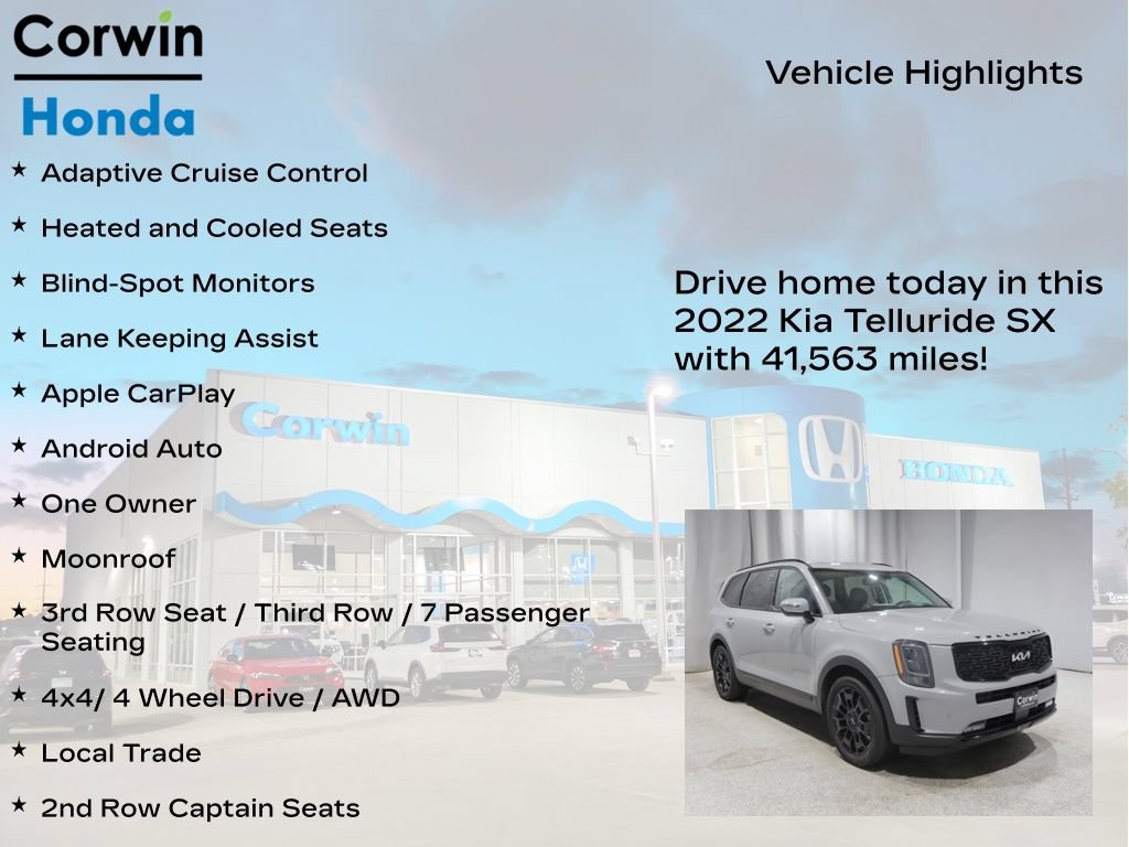 Used 2022 Kia Telluride SX w/ SX Prestige Package AWD/4WD image 7