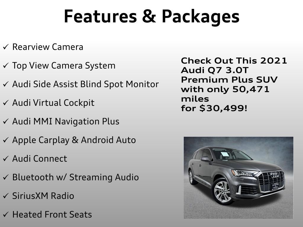 Used 2021 Audi Q7 3.0T Premium Plus w/ Premium Plus Package AWD/4WD image 8