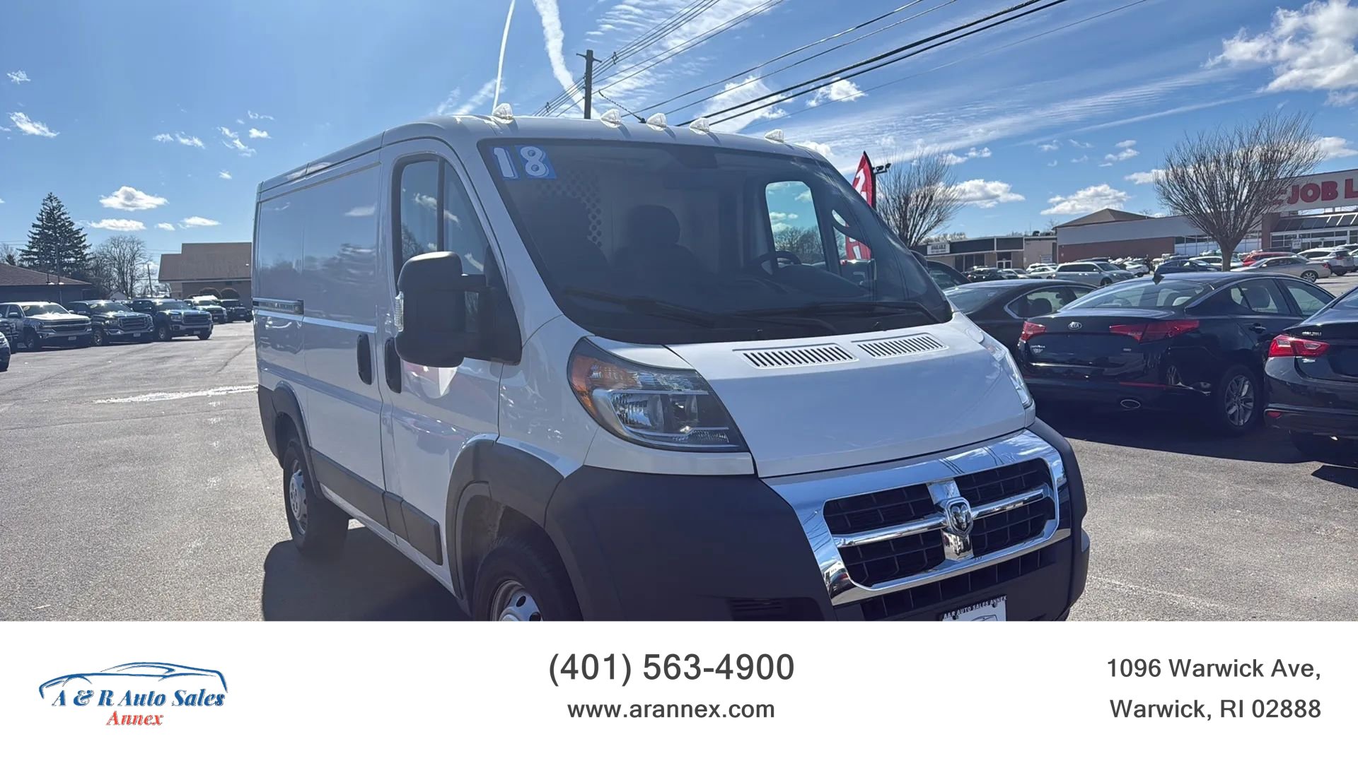 Used 2018 RAM ProMaster 1500 w/ Premium Appearance Group