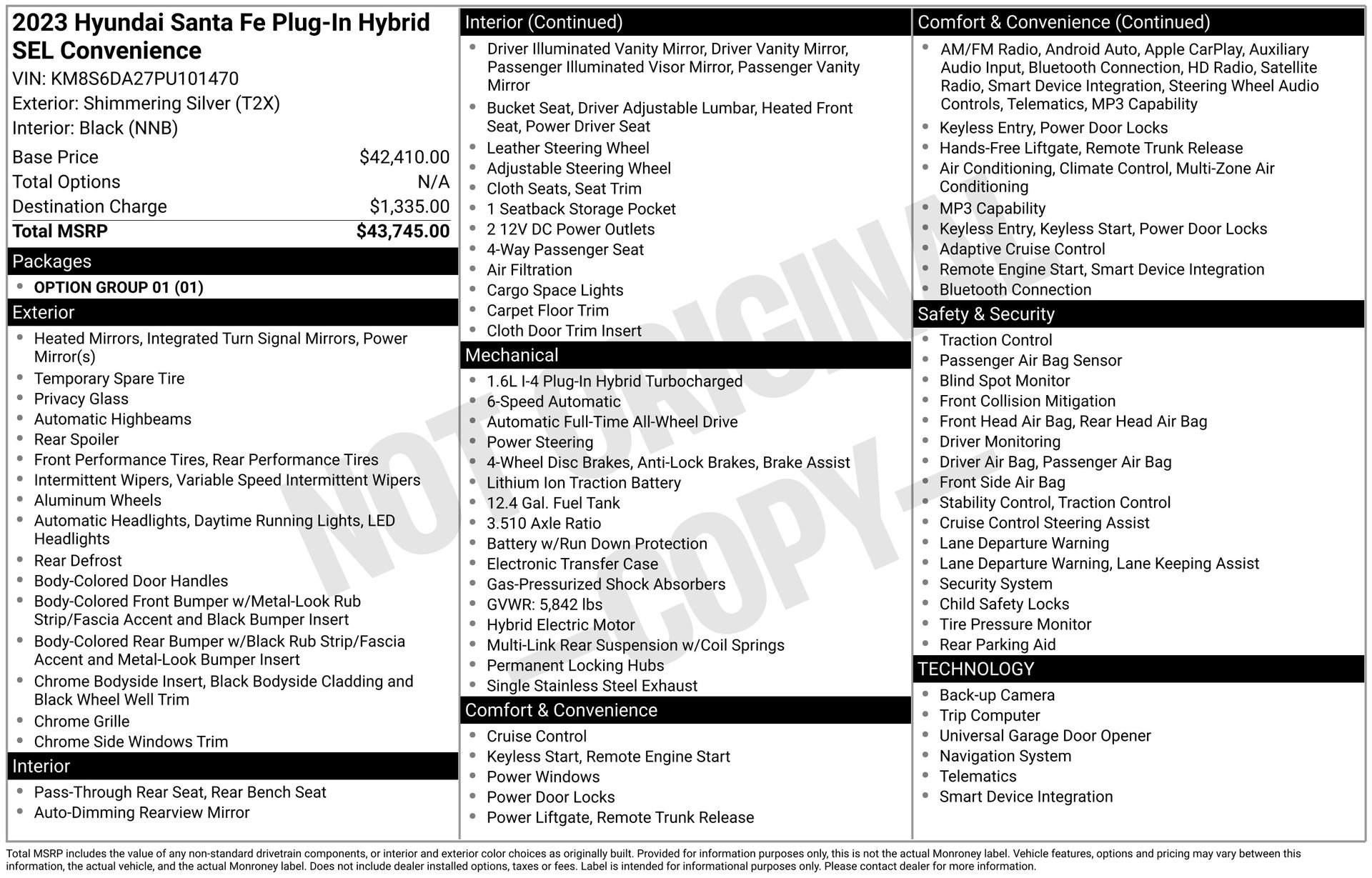 Used 2023 Hyundai Santa Fe SEL Convenience image 24