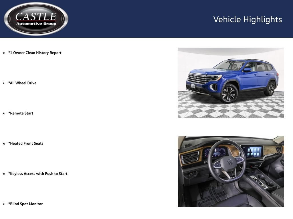Used 2026 Volkswagen Atlas SE AWD/4WD image 4