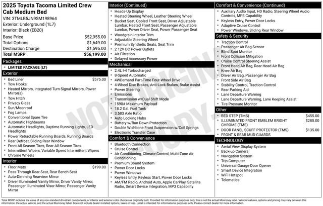Used 2025 Toyota Tacoma Limited image 44