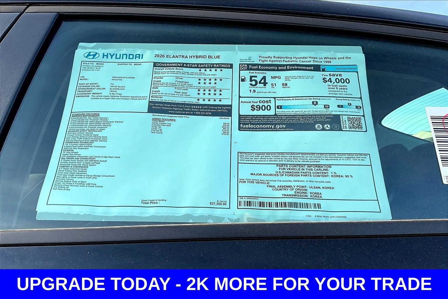 New 2026 Hyundai Elantra Blue image 18