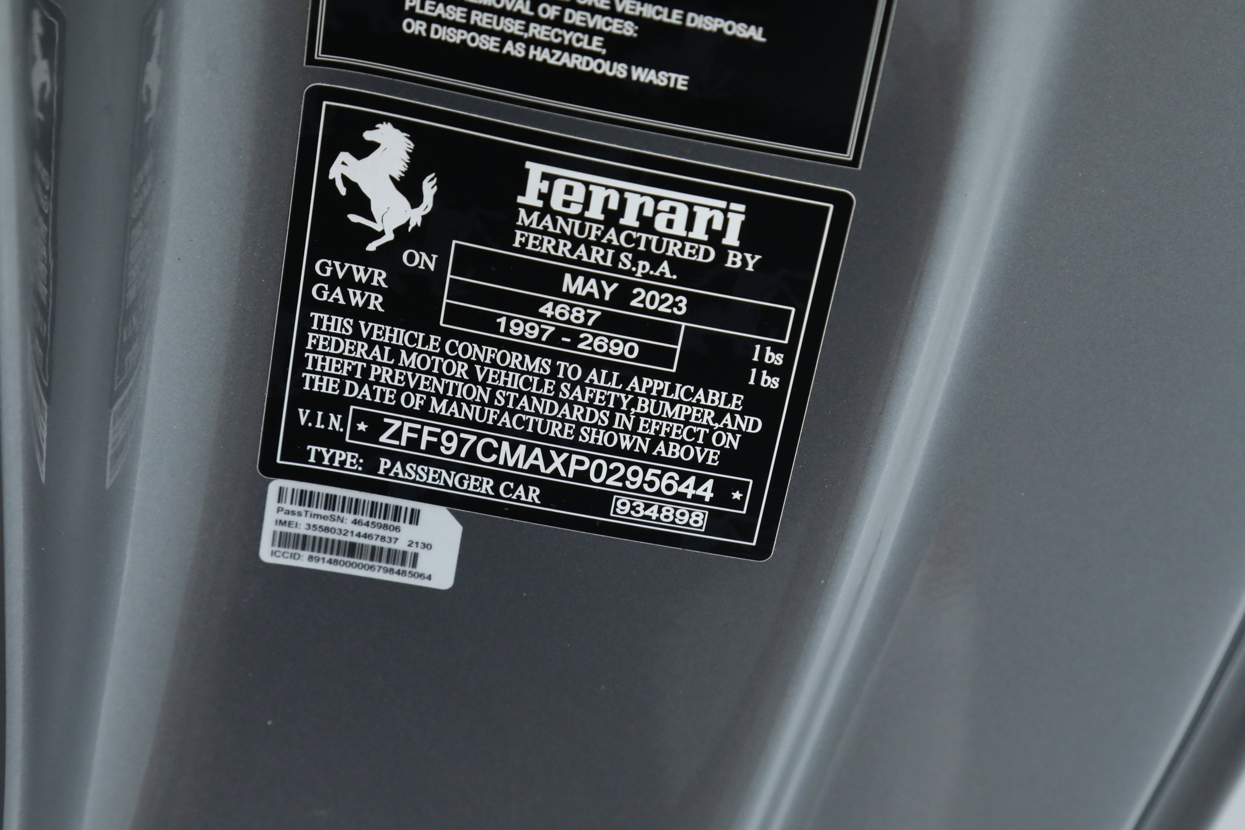 Certified 2023 Ferrari 812 GTS RWD image 44