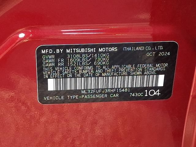 Used 2024 Mitsubishi Mirage G4 ES FWD image 27