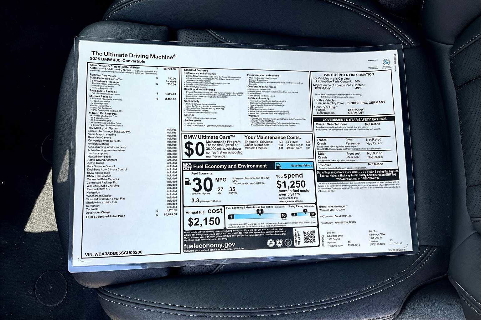 New 2025 BMW 430i Convertible w/ M Sport Package image 22