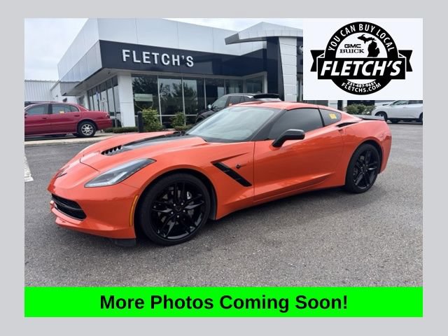 Used 2018 Chevrolet Corvette Stingray Coupe w/ Carbon Flash Badge Package RWD image 1