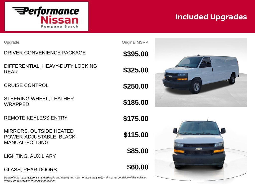 Used 2021 Chevrolet Express 2500 Extended w/ Driver Convenience Package RWD image 7