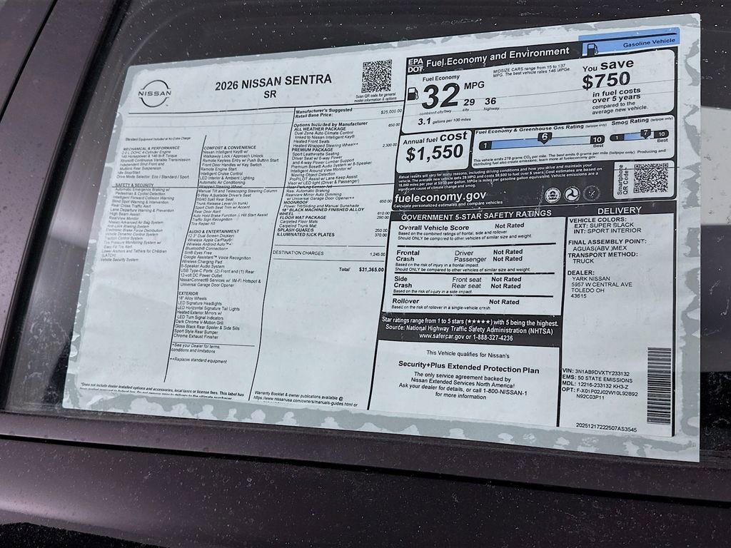 New 2026 Nissan Sentra SR w/ SR Premium Package image 13