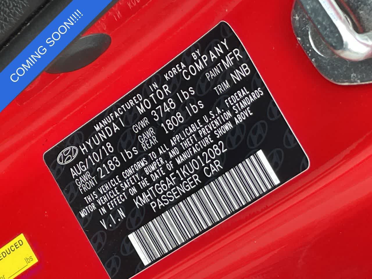 Used 2019 Hyundai Veloster 2.0 Premium FWD image 30