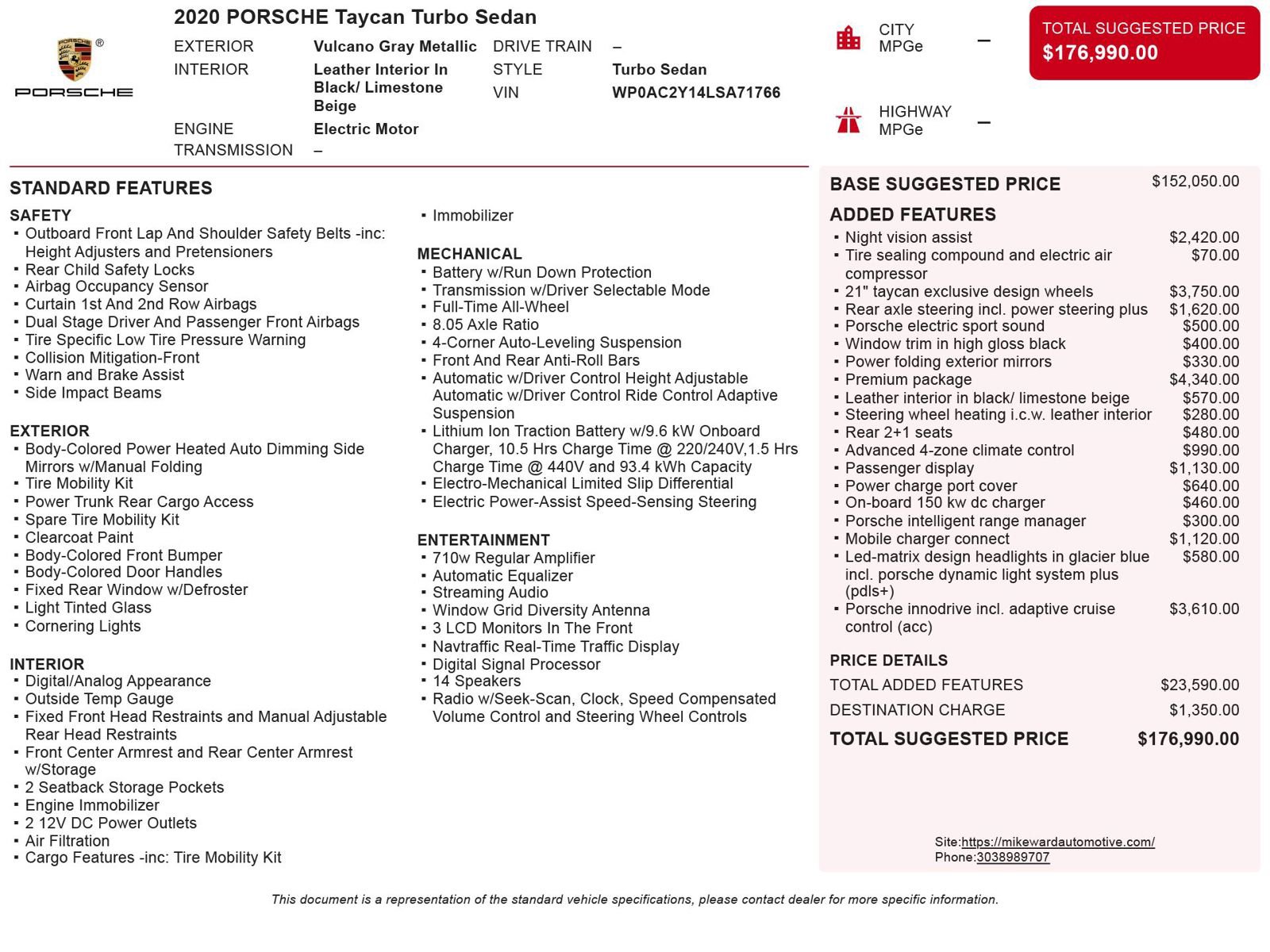 Used 2020 Porsche Taycan Turbo image 6