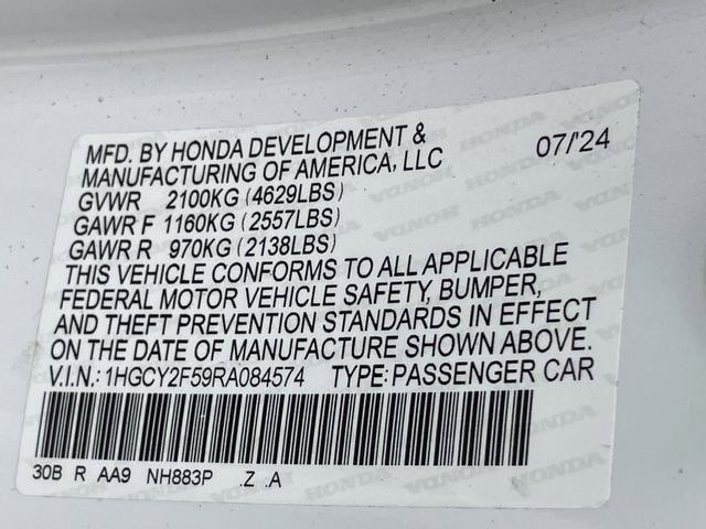 Certified 2024 Honda Accord Sport image 30