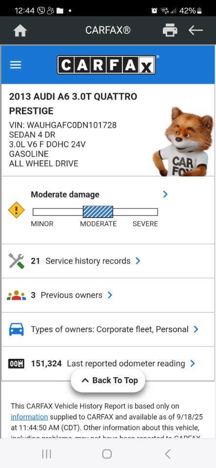 Used 2013 Audi A6 3.0T Prestige w/ Prestige Pkg image 48