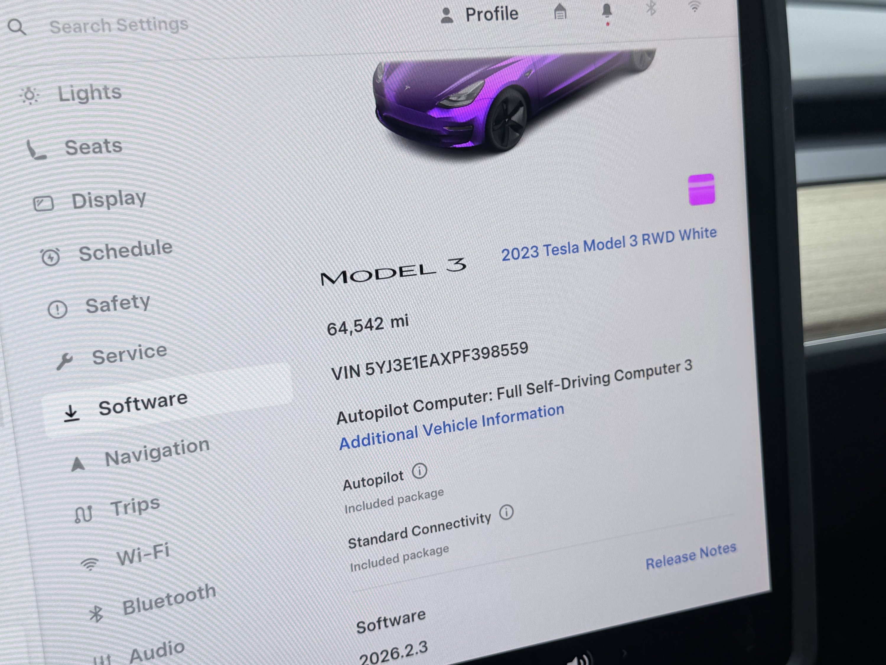 Used 2023 Tesla Model 3 Standard Range image 80