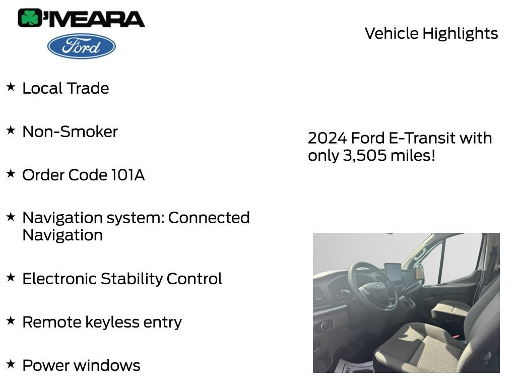 Used 2024 Ford E-Transit Low Roof RWD image 7