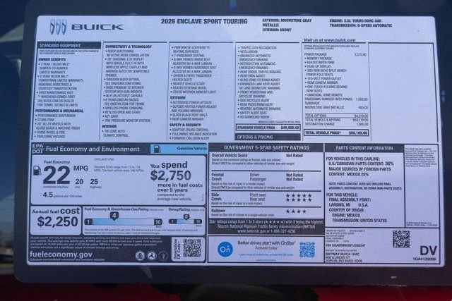 New 2026 Buick Enclave Sport Touring w/ Power Package FWD image 28