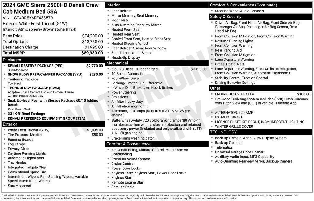 Certified 2024 GMC Sierra 2500 Denali w/ Denali Reserve Package AWD/4WD image 3