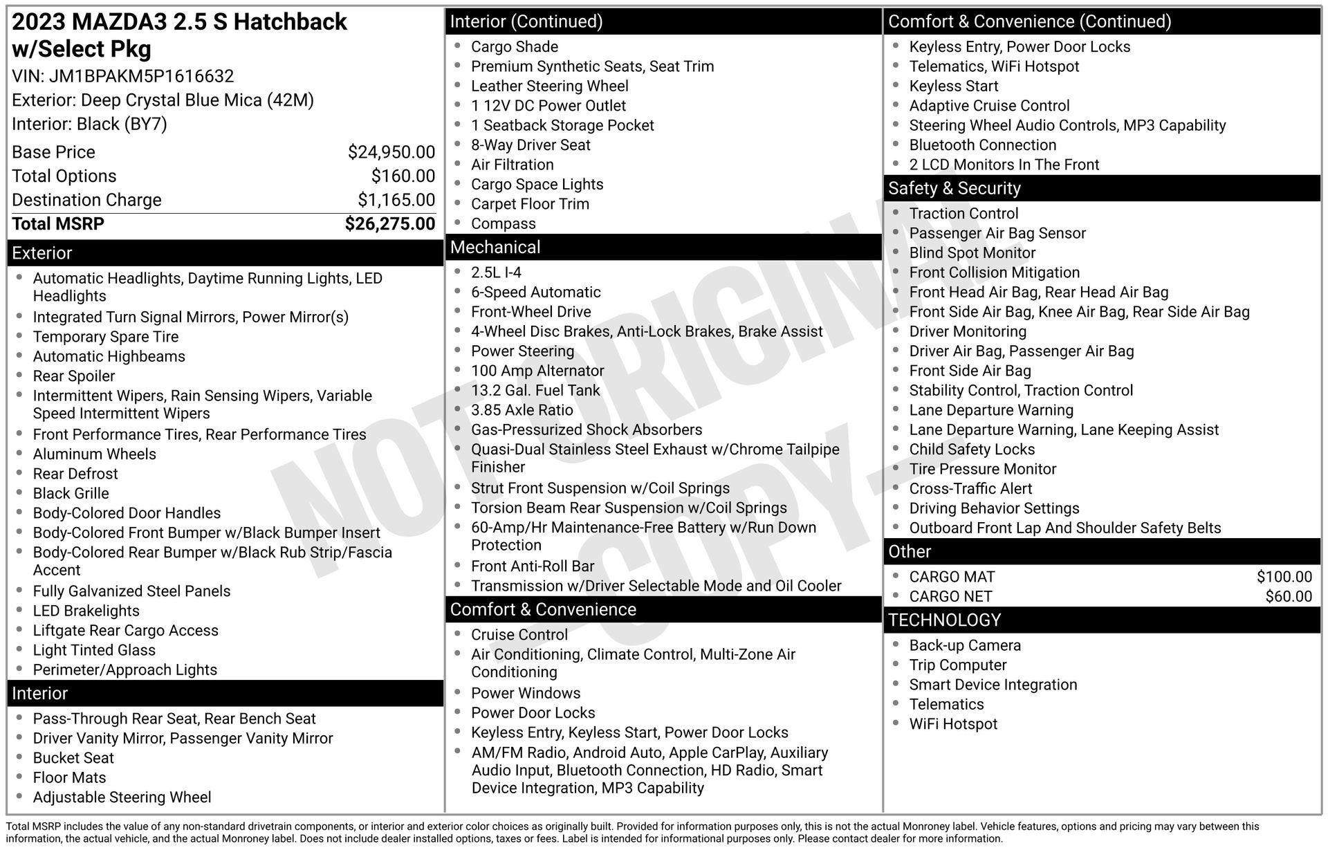 Used 2023 MAZDA MAZDA3 s image 39