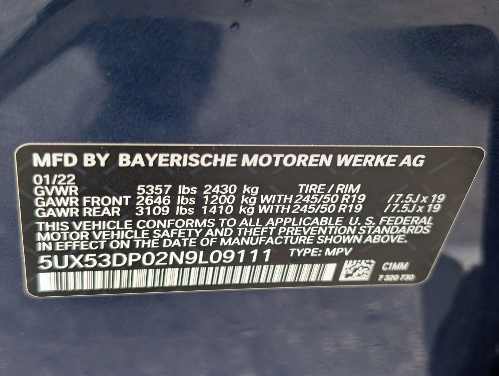 Certified 2022 BMW X3 xDrive30i w/ Premium Package 2 image 22