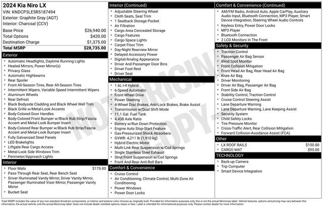 Certified 2024 Kia Niro LX image 37