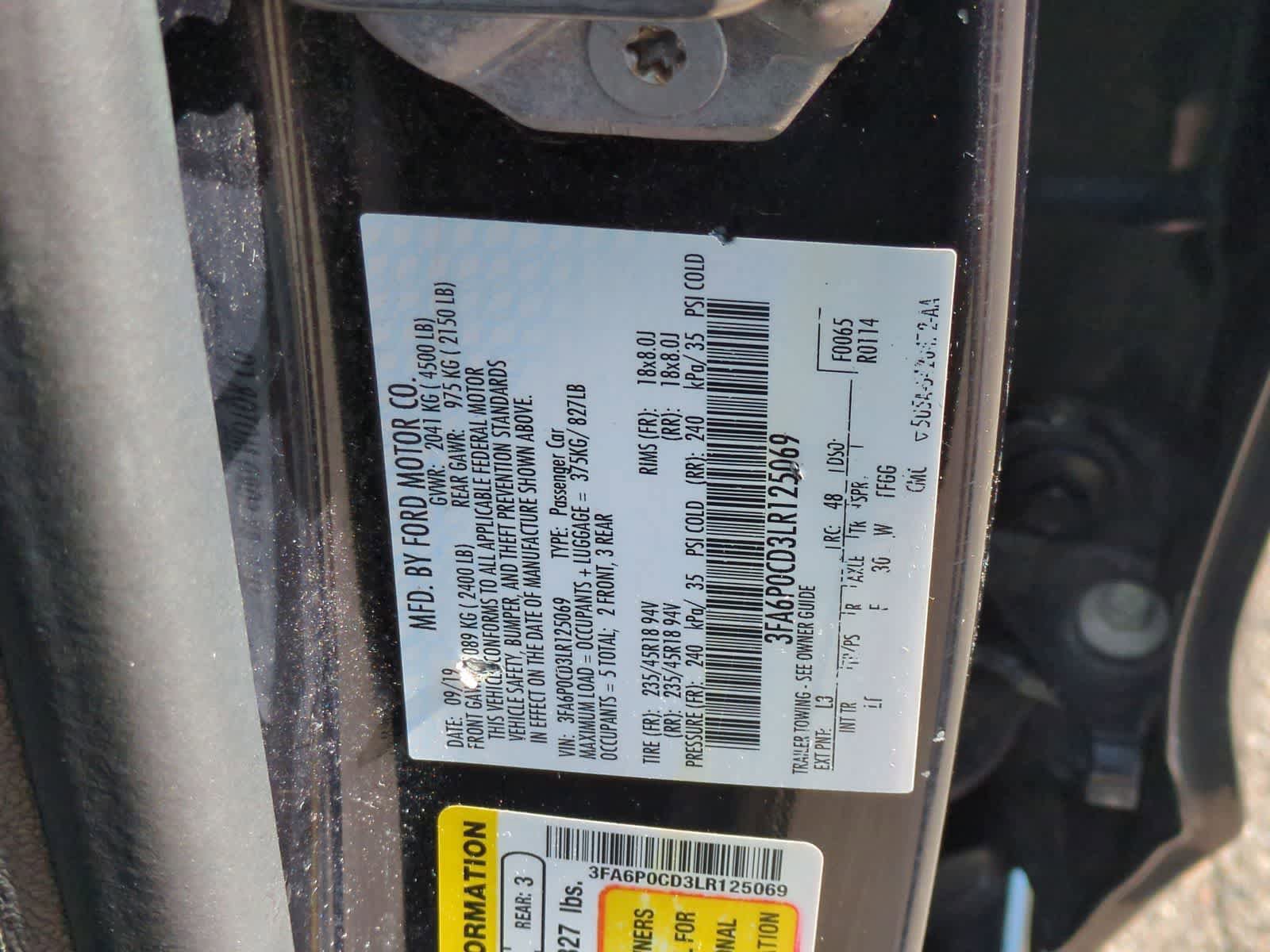 Used 2020 Ford Fusion SEL FWD image 34