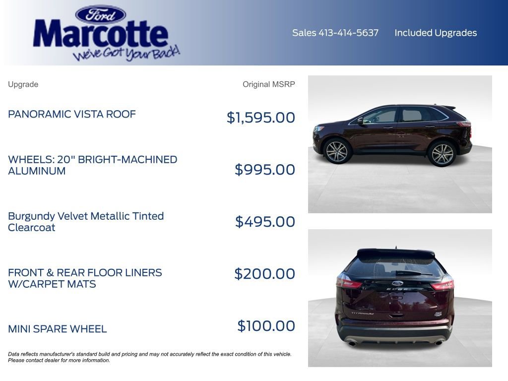 Certified 2022 Ford Edge Titanium AWD/4WD image 5