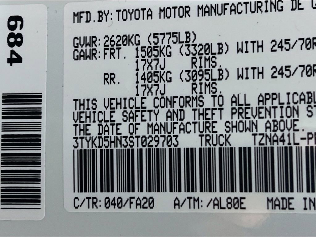 Certified 2025 Toyota Tacoma SR w/ SR Upgrade Package image 27