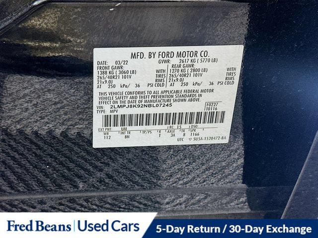 Certified 2022 Lincoln Nautilus Reserve w/ Equipment Group 201A AWD/4WD image 40
