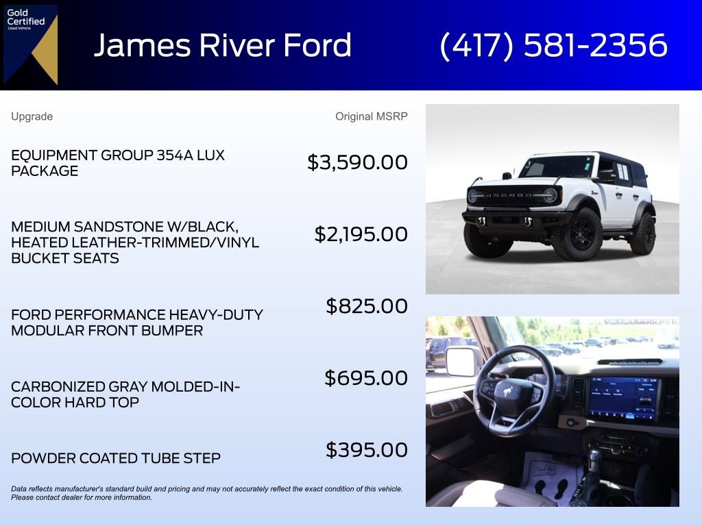 Certified 2022 Ford Bronco Wildtrak image 6