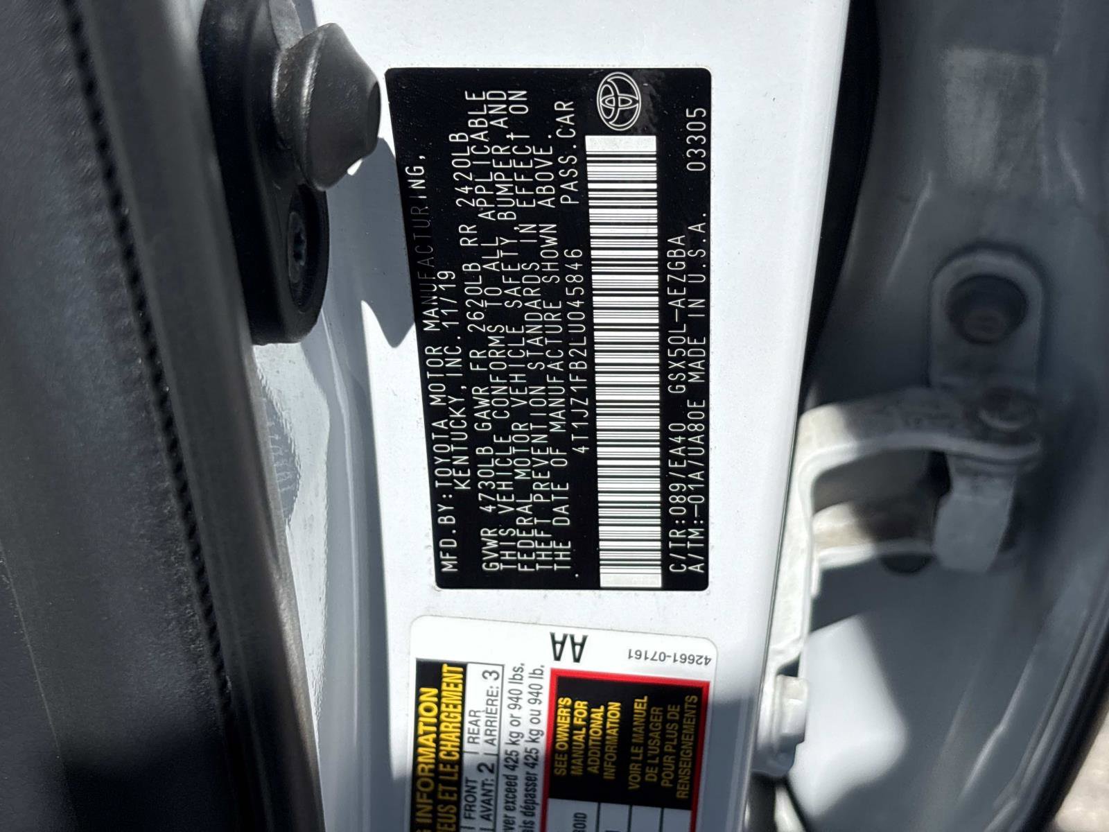 Used 2020 Toyota Avalon XLE w/ All Weather Liner Package FWD image 35