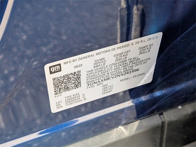 Certified 2022 Chevrolet Equinox RS w/ RS Leather Package image 19