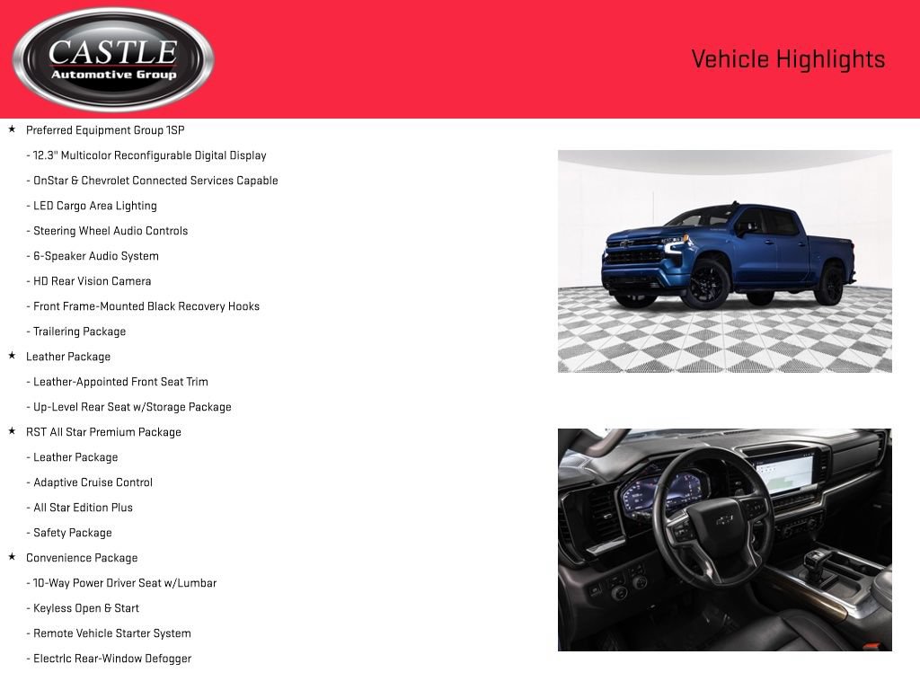 Certified 2024 Chevrolet Silverado 1500 RST w/ RST All Star Premium Package AWD/4WD image 8