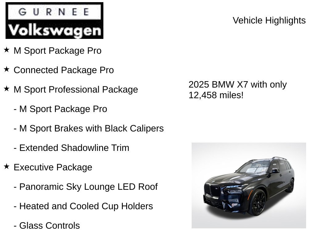 Used 2025 BMW X7 M60i w/ Executive Package AWD/4WD image 8