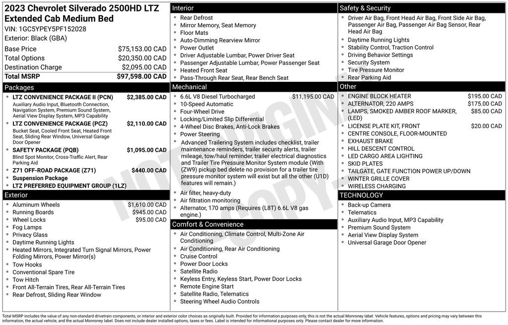 Used 2023 Chevrolet Silverado 2500 LTZ w/ LTZ Convenience Package II AWD/4WD image 62
