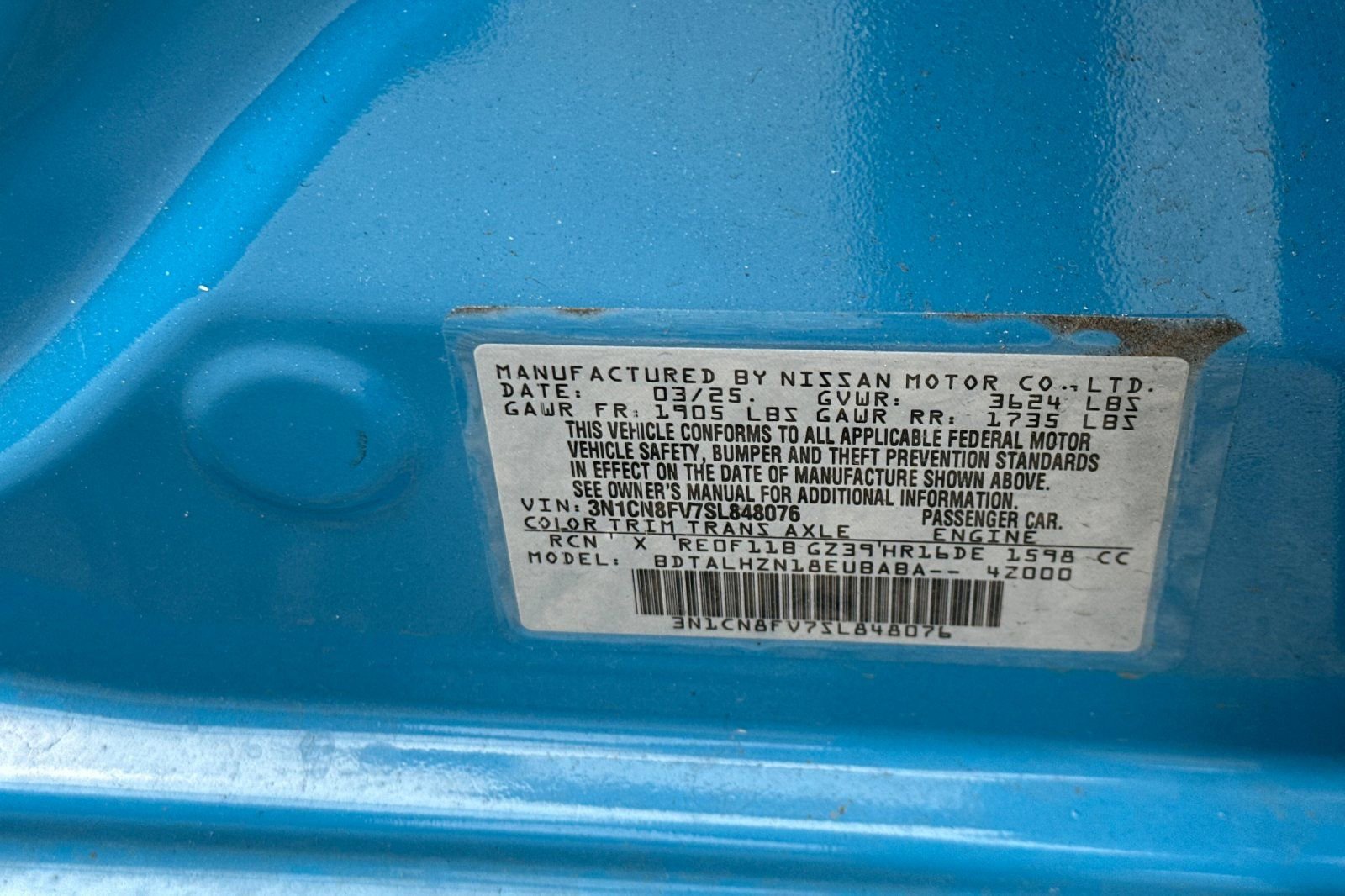 Used 2025 Nissan Versa SR w/ Trunk Package FWD image 13