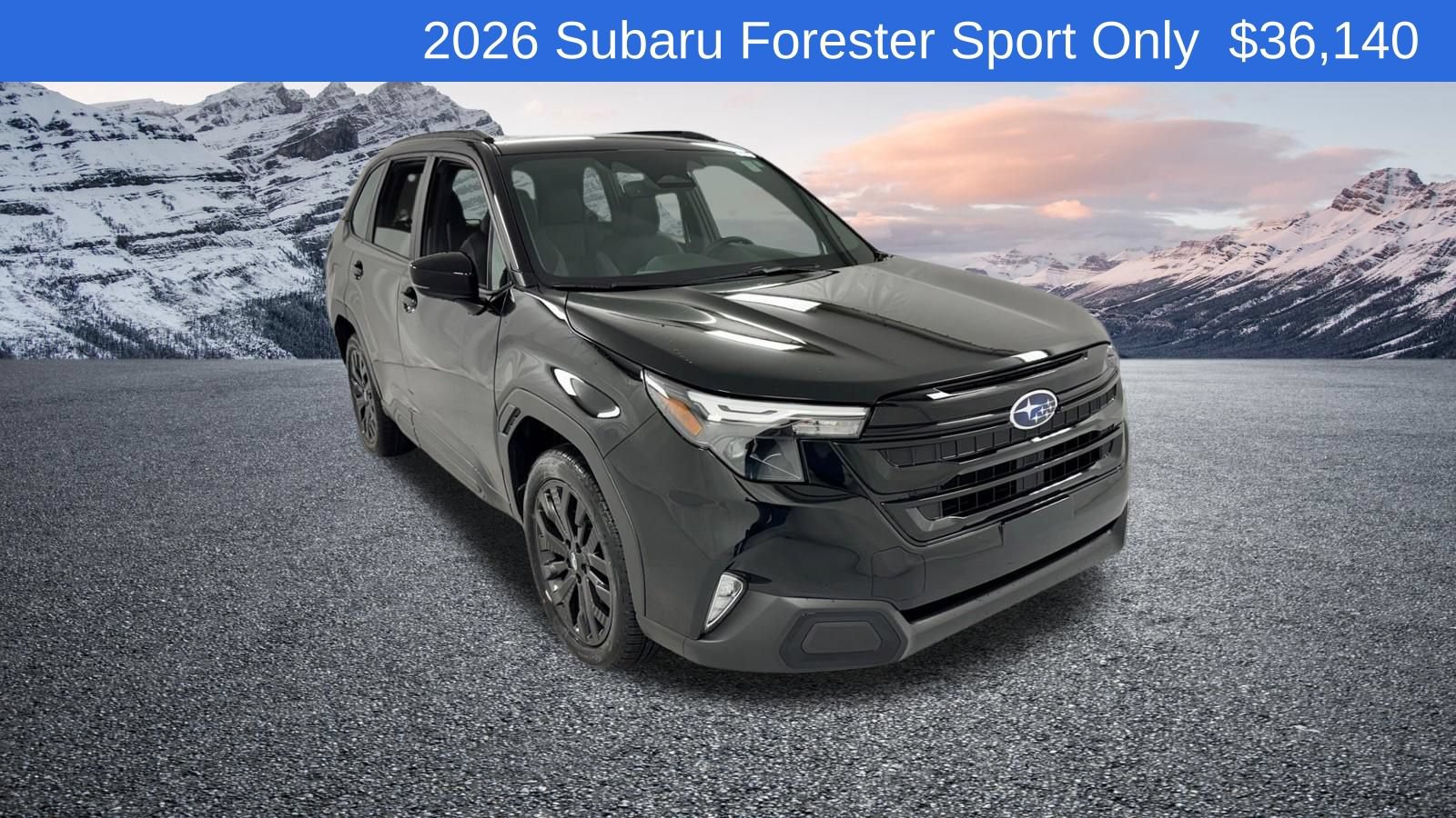 New 2026 Subaru Forester Sport w/ Onyx Edition