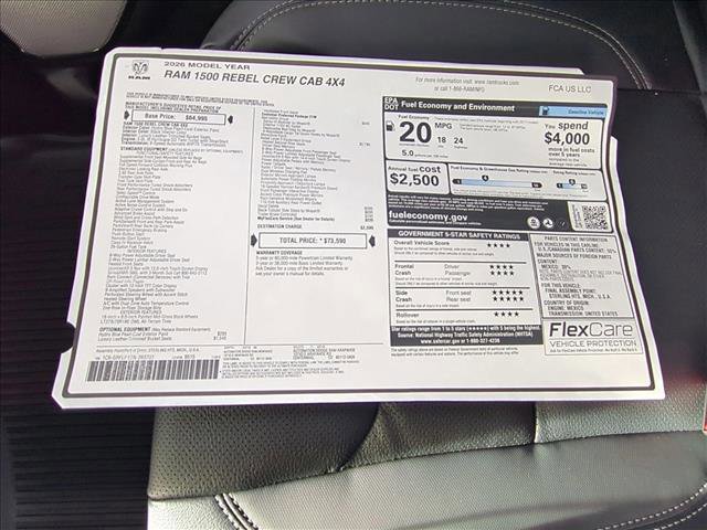 New 2026 RAM 1500 Rebel w/ Rebel Level 2 Equipment Group image 18