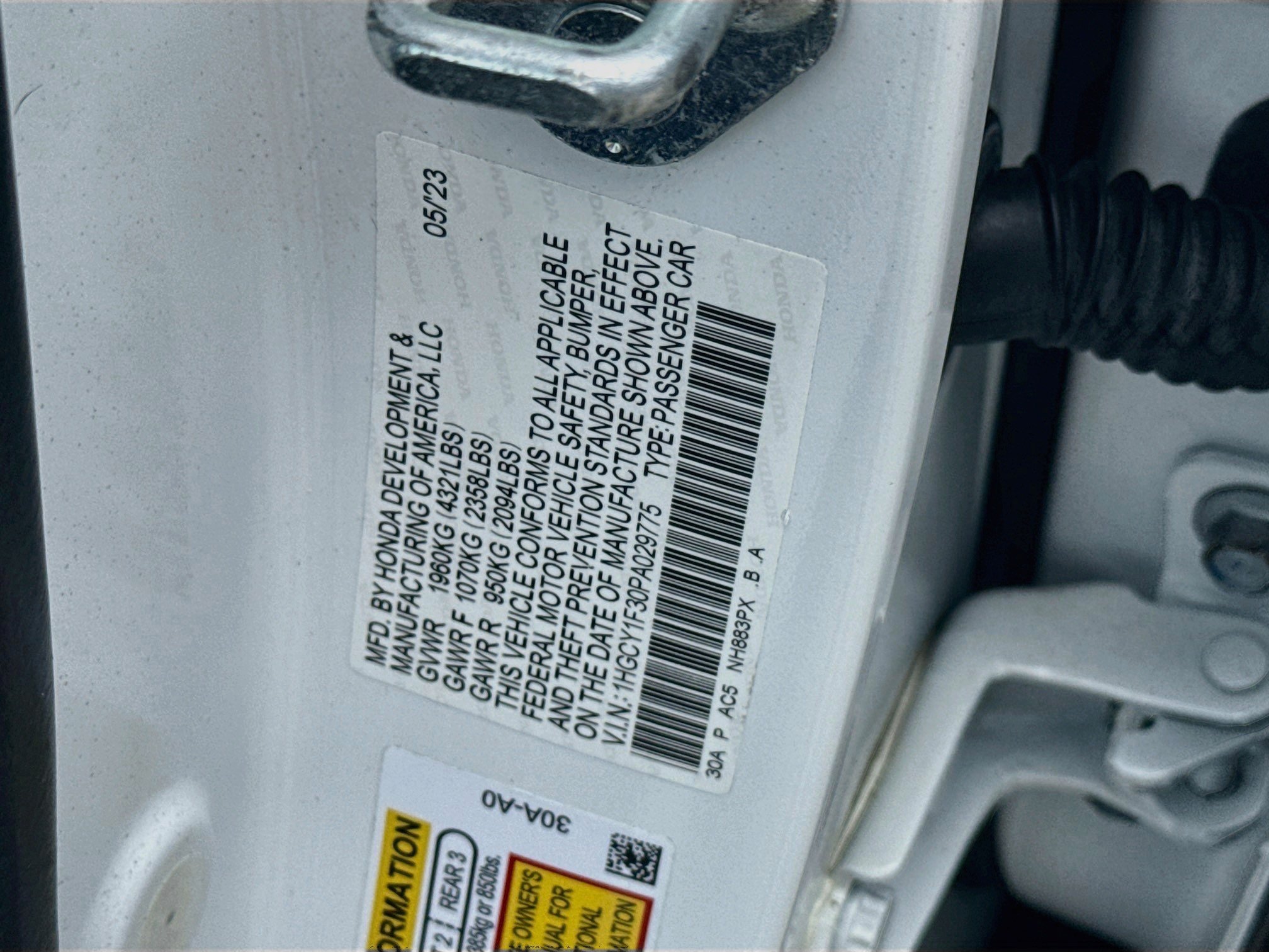 Used 2023 Honda Accord EX image 33