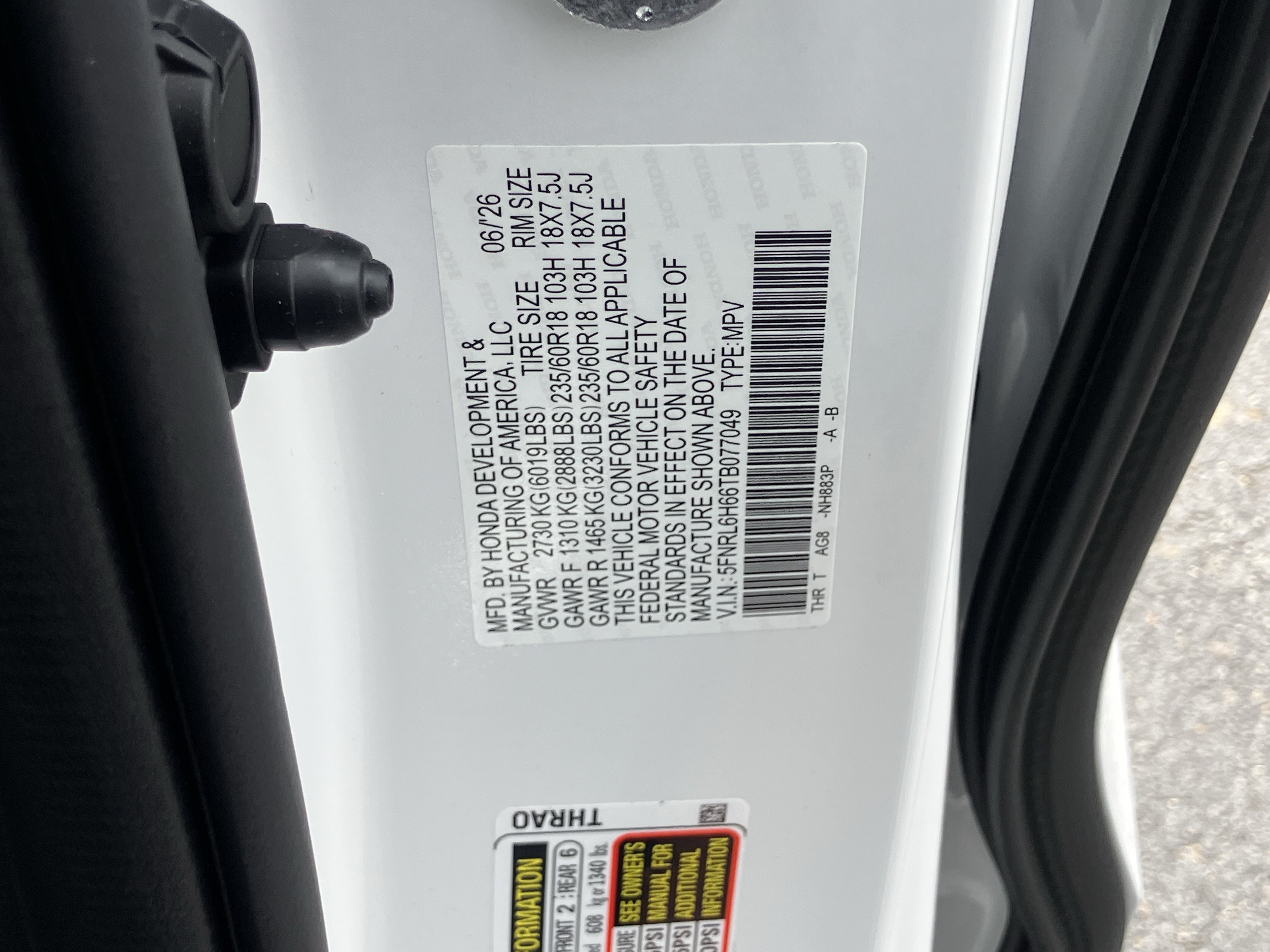 New 2026 Honda Odyssey EX-L image 34