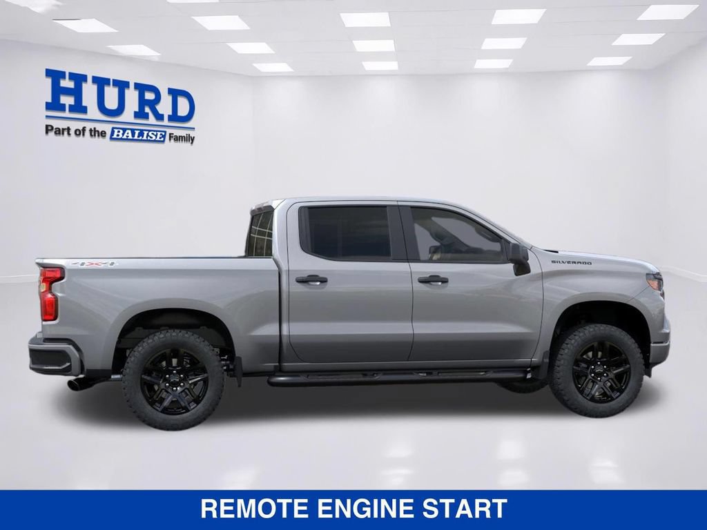 New 2026 Chevrolet Silverado 1500 Custom w/ Turbomax Blackout Package AWD/4WD image 6