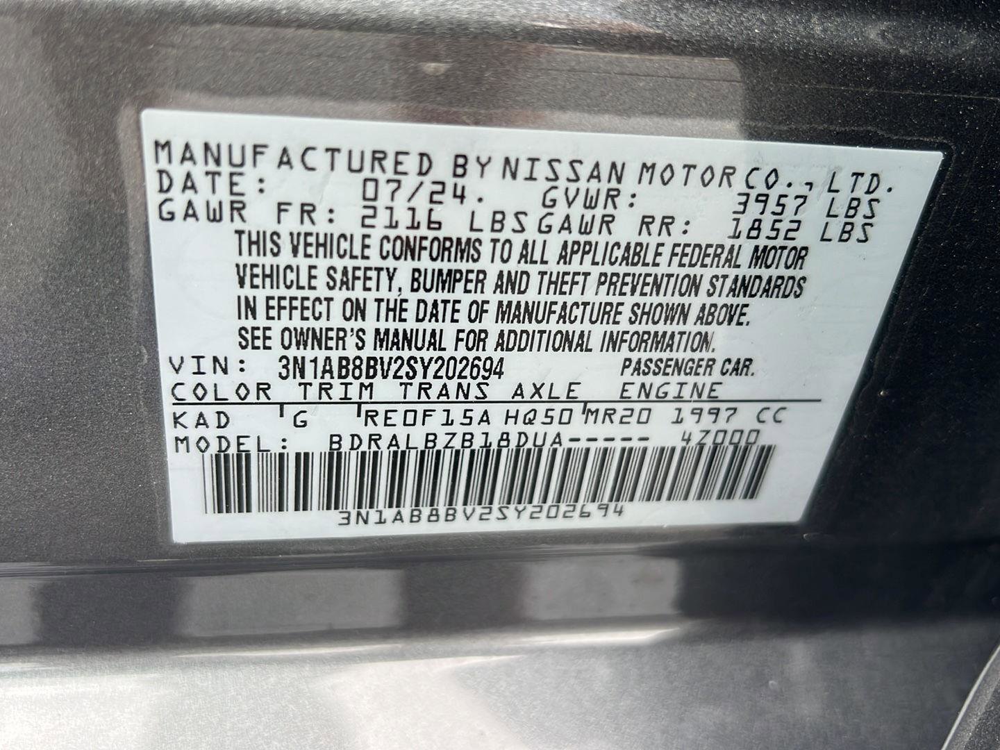 Used 2025 Nissan Sentra S image 41