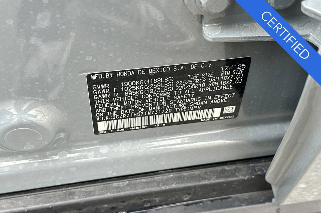 Certified 2026 Honda HR-V Sport image 35