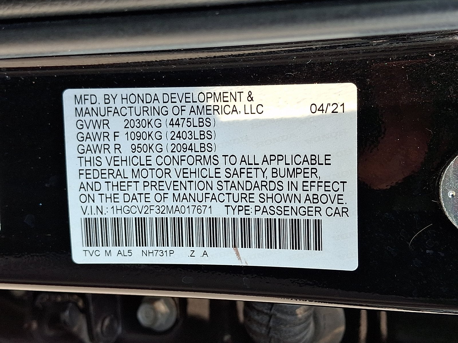 Used 2021 Honda Accord Sport image 27
