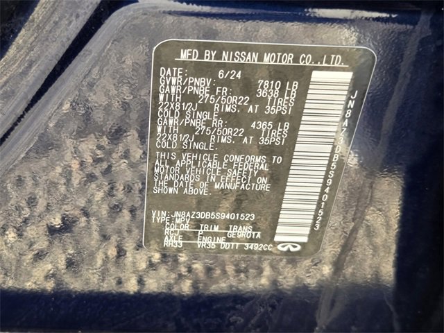 Certified 2025 INFINITI QX80 Sensory image 25