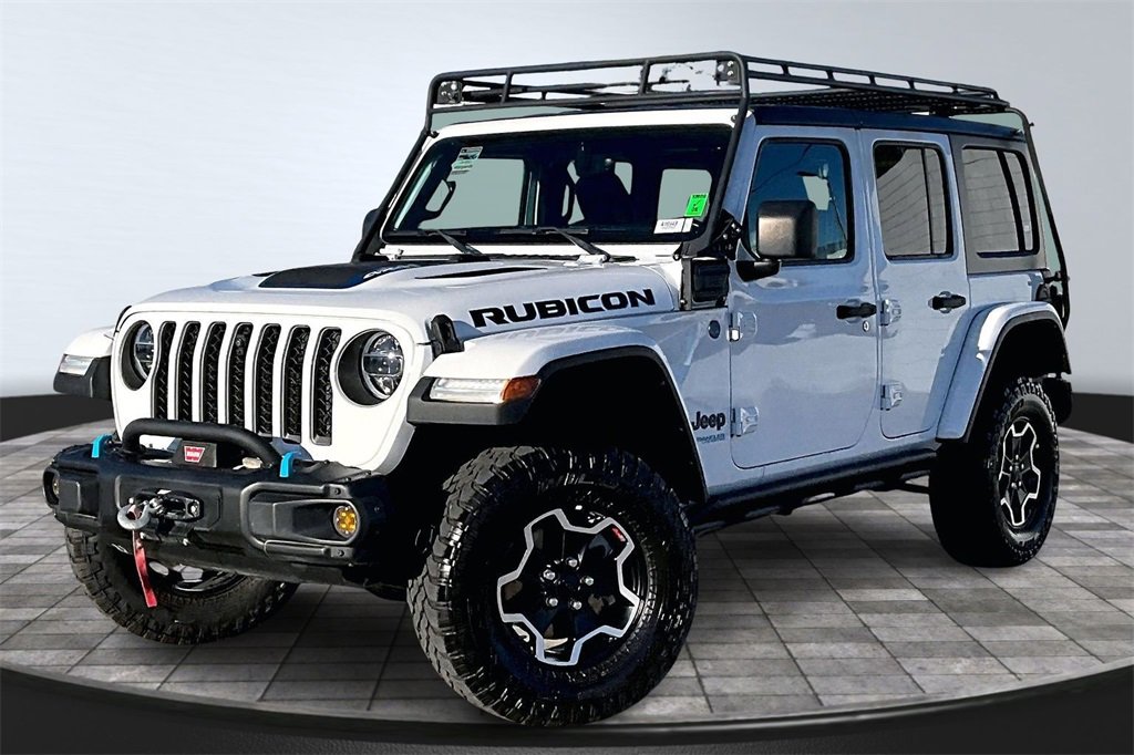 Used 2021 Jeep Wrangler Unlimited Rubicon 4xe w/ Steel Bumper Group image 13